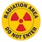 Signmission Radiation Area 16in Non-Slip Floor Marker, 16" x 16", FD-2-C-16-99901 FD-2-C-16-99901 - alternate 1